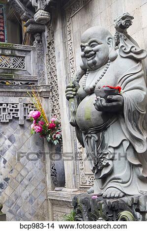 "Statue of a fat monk at Luohan Si Arhat Temple, Chongqing, China" View Large Photo Image Picture - "Statue of a fat monk at Luohan Si Arhat Temple, Chongqing, China". Fotosearch