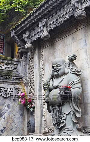 "Statue of a fat monk at Luohan Si Arhat Temple, Chongqing, China" View Large Photo Image Stock Photo - "Statue of a fat monk at Luohan Si Arhat Temple, Chongqing, China". Fotosearch