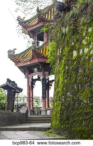 Picture - "Temple in Yangshuo, China". Fotosearch