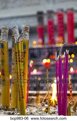 "Temple incense burning at the monastery in Leshan, Chengdu" View Large Photo Image Stock Photograph - "Temple incense burning at the monastery in Leshan, Chengdu". Fotosearch