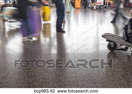 Stock Image - "Travelers in the Chongqing airport, Chongqing, China". Fotosearch