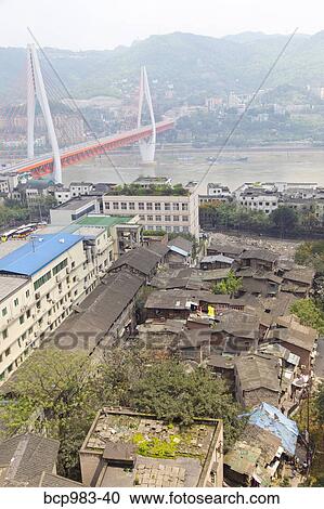 "View of Chongqing and the Twin River Bridge, Chongqing, China" View Large Photo Image Stock Image - "View of Chongqing and the Twin River Bridge, Chongqing, China". Fotosearch