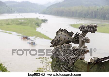 "View of the Li River from the temple, Yangshuo, China" View Large Photo Image Stock Image - "View of the Li River from the temple, Yangshuo, China". Fotosearch