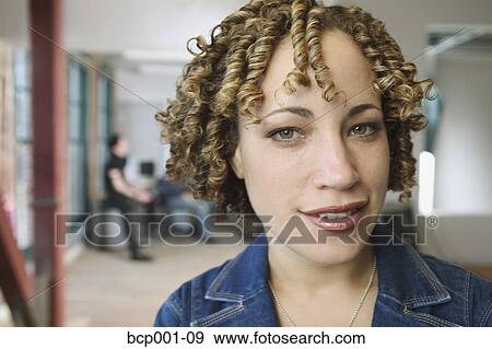 Close-up of a young business woman. View Large Photo Image Stock Photo - Close-up of a young business woman.. Fotosearch