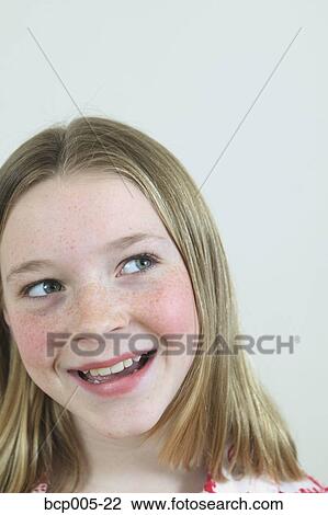 A happy teenage girl. View Large Photo Image Stock Image - A happy teenage girl. . Fotosearch