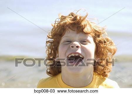 Portrait of a laughing, red-headed boy. View Large Photo Image Stock Image - Portrait of a laughing, red-headed boy.. Fotosearch