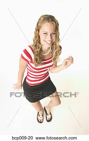 Blonde teenage girl dancing. View Large Photo Image Stock Image - Blonde teenage girl dancing.. Fotosearch