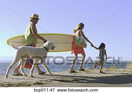 A family heading to the beach. View Large Photo Image Stock Photo - A family heading to the beach.. Fotosearch