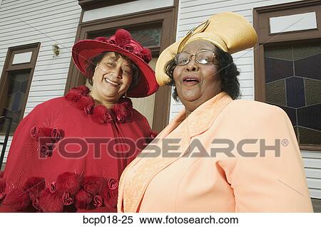 Portrait of two boldly dressed senior women. View Large Photo Image Stock Photography - Portrait of two boldly dressed senior women.. Fotosearch