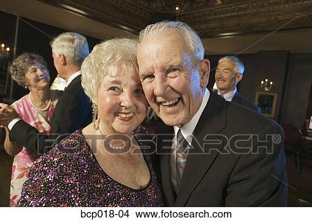 Picture - Senior couples on the dance floor.. Fotosearch