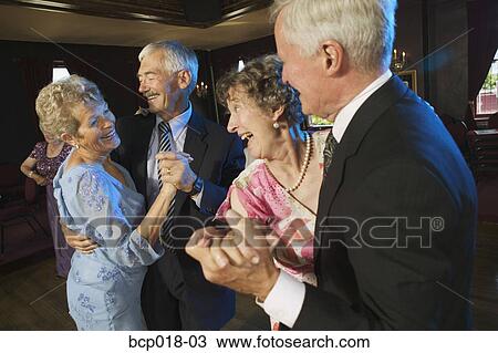 Senior couples on the dance floor. View Large Photo Image Stock Image - Senior couples on the dance floor.. Fotosearch