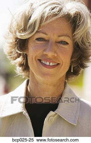 Stock Photography - Portrait of a middle-aged woman. Fotosearch
