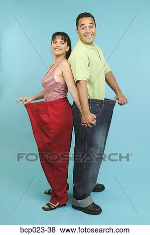 Arkivfoto - ei, glad par, vising, deres, vekttap. Fotosearch