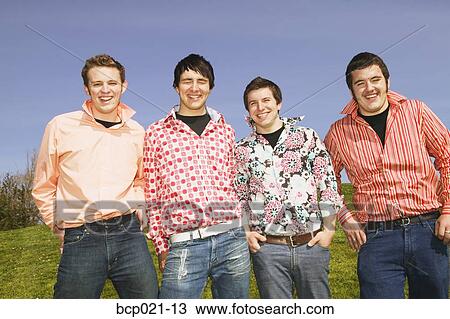 Four young stylin' men View Large Photo Image Stock Image - Four young stylin' men. Fotosearch