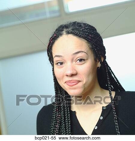 Stock Photography - Portrait of a young woman. Fotosearch