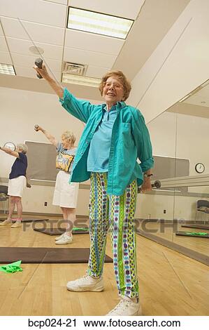 An exercise class for senior women View Large Photo Image Stock Image - An exercise class for senior women. Fotosearch