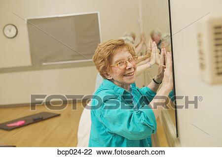 An exercise class for senior women View Large Photo Image Stock Image - An exercise class for senior women. Fotosearch