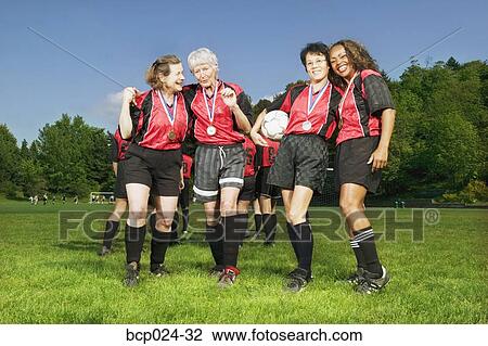 Women's soccer teammates View Large Photo Image Stock Image - Women's soccer teammates. Fotosearch