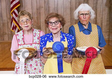 Three women with prizes for homemade pies View Large Photo Image Stock Photograph - Three women with prizes for homemade pies. Fotosearch