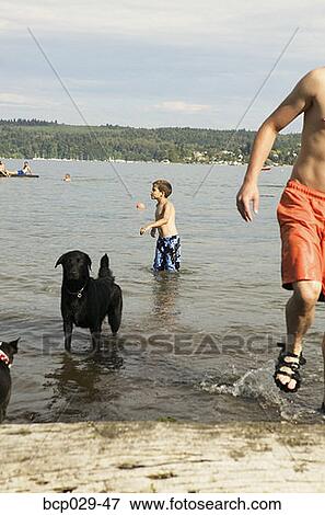 Spending a summer day in the water View Large Photo Image Stock Photo - Spending a summer day in the water. Fotosearch