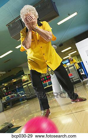 A disappointed female bowler View Large Photo Image Stock Photo - A disappointed female bowler. Fotosearch