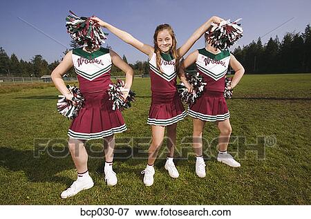 Girls on a cheerleading squad View Large Photo Image Stock Photo - Girls on a cheerleading squad. Fotosearch