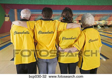 Portrait of a bowling team View Large Photo Image Stock Image - Portrait of a bowling team. Fotosearch