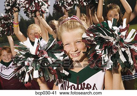 Portrait of a young cheerleader View Large Photo Image Stock Image - Portrait of a young cheerleader. Fotosearch