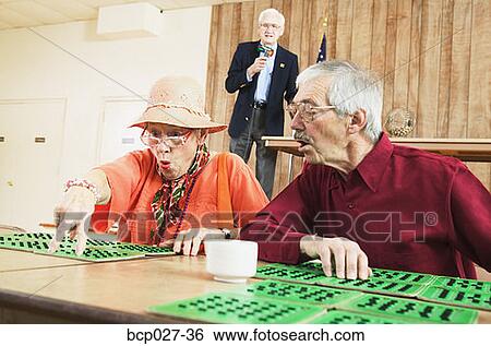 Elderly bingo players View Large Photo Image Stock Photograph - Elderly bingo players. Fotosearch