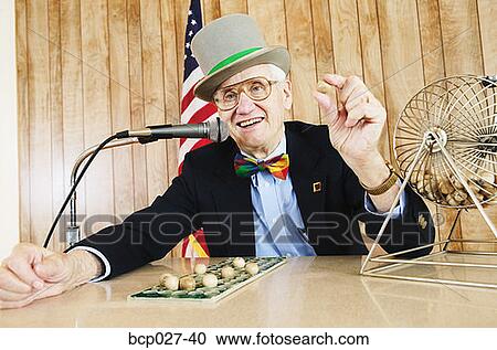 Man calling out bingo View Large Photo Image Stock Image - Man calling out bingo. Fotosearch
