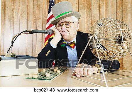Man calling out bingo View Large Photo Image Stock Image - Man calling out bingo. Fotosearch