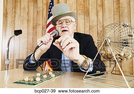 Man calling out bingo View Large Photo Image Stock Photo - Man calling out bingo. Fotosearch