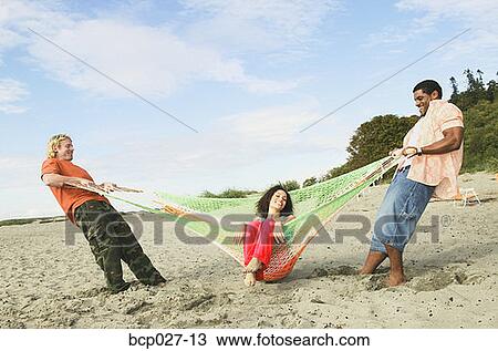 People at a beach party Stock Image | bcp027-13 | Fotosearch