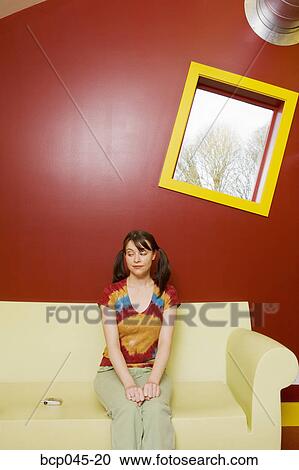 Girl waiting for the phone to ring View Large Photo Image Stock Image - Girl waiting for the phone to ring. Fotosearch