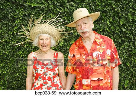Stock Photo - Portrait of senior couple. Fotosearch