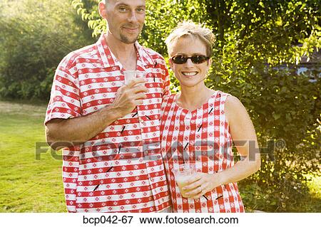 Couple with matching picnic clothing View Large Photo Image Stock Photo - Couple with matching picnic clothing. Fotosearch