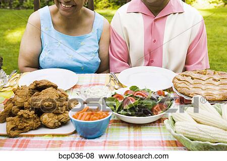 Food spread out at picnic View Large Photo Image Stock Photo - Food spread out at picnic. Fotosearch