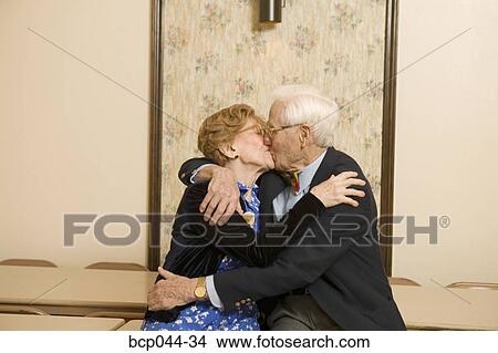 Senior couple kissing View Large Photo Image Picture - Senior couple kissing. Fotosearch