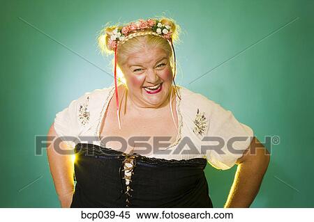 A large happy woman View Large Photo Image Stock Photography - A large happy woman. Fotosearch