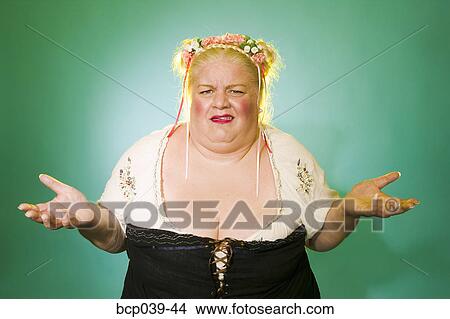 A large quizzical woman View Large Photo Image Picture - A large quizzical woman. Fotosearch