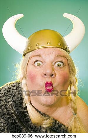 Woman making a funny face View Large Photo Image Stock Photograph - Woman making a funny face. Fotosearch