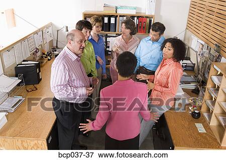 Informal staff meeting View Large Photo Image Stock Photo - Informal staff meeting. Fotosearch