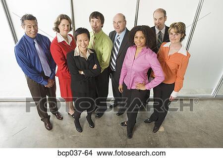 Picture - Portrait of a group of office workers. Fotosearch