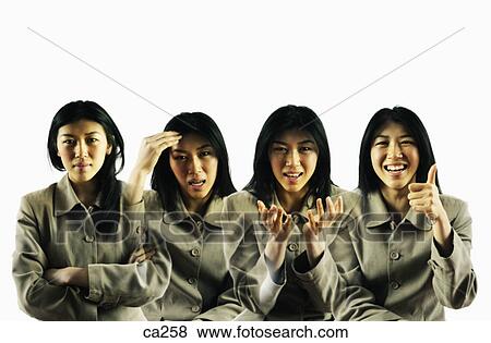Stock Photo - Montage of a young woman. Fotosearch