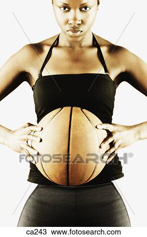 Stock Image - Portrait of a basketball player. Fotosearch