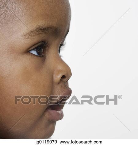 Close up of baby's face View Large Photo Image Stock Photo - Close up of baby's face. Fotosearch