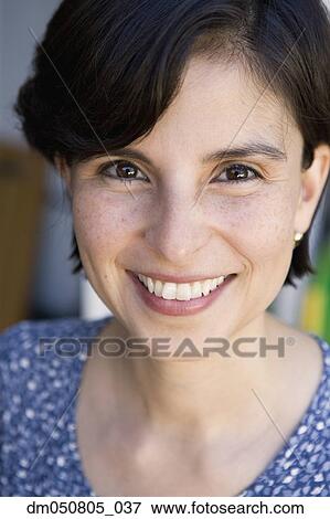 Close up portrait of woman View Large Photo Image Stock Photo - Close up portrait of woman. Fotosearch