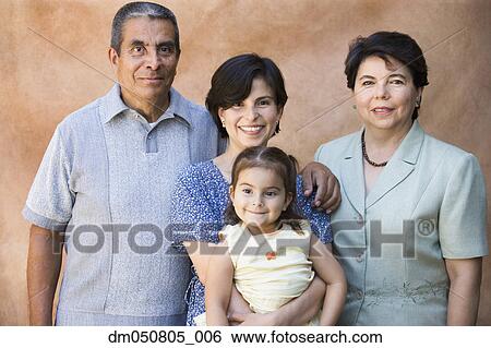 Stock Photograph - Portrait of family. Fotosearch