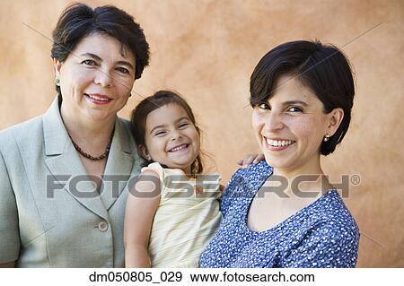 Portrait of mother, daughter and grandmother View Large Photo Image Stock Photo - Portrait of mother, daughter and grandmother. Fotosearch