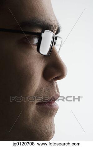 Profile of businessmanís face View Large Photo Image Stock Photo - Profile of businessmanís face. Fotosearch